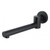 Aquaperla Echo Round Matte Black Bathtub and Basin Swivel Wall Spout, Modern Bathroom Tapware in Australia.
