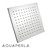Square Chrome Brass Rainfall Shower Head 250mm Dimension Diagram for Australian Bathrooms