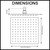 Aquaperla Black Rainfall Brass Shower Head 200mm Dimensions Diagram for Australian Bathrooms