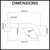 Technical dimension diagram for the Aquaperla Lucid Pin Round Bathtub or Basin Wall Spout showing length and diameter specifications for bathroom renovations in Australia.