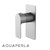 Aquaperla VOG Series square brushed nickel wall mixer tap for shower or bath, modern bathroom tapware, Australian standard compliant, Renovator Store.