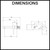 Technical dimension diagram for a Lucid Pin round basin mixer with spout for modern Australian bathroom renovations.