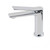Modern Rushy Chrome Basin Mixer with Pin-Lever Handle and Curved Spout for Australian Bathrooms