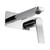 Modern Aquaperla Rushy Chrome Square Wall Mixer with Spout for contemporary Australian bathroom renovations.