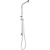 Aquaperla Right Angle Round Chrome Top Inlet Shower Rail with Diverter for Contemporary Australian Bathrooms