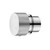 Modern polished chrome progressive mixer tap handle for contemporary Australian bathroom renovations.