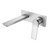 Aquaperla Rushy Square Brushed Nickel Wall Mixer with Spout for modern bathroom renovations in Australia.