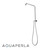 Modern round chrome bar shower rail with top water inlet for contemporary Australian bathrooms.