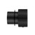 Modern Aquaperla Round Matte Black Progressive Wall Mixer Handle for contemporary bathroom renovations in Australia.