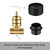 Modern Aquaperla matte black progressive mixer tap handle and body for contemporary Australian bathroom renovations.