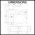 Aquaperla VOG Chrome Basin Mixer Tap dimension diagram and technical specifications for Australian bathroom renovations.
