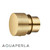 Aquaperla Round Brushed Brass Progressive Wall Mixer Handle for modern Australian bathroom renovations.