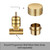 Aquaperla Brushed Brass Progressive Mixer Handle and In-Wall Body for modern bathroom renovations in Australia.
