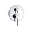 Aquaperla Lucid Pin Round Chrome Shower or Bath Wall Mixer with Diverter for modern Australian bathroom renovations.