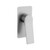 Aquaperla Rushy Brushed Nickel Square Wall Mixer for modern Australian bathroom shower or bath renovations.