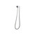 Modern Aquaperla adjustable chrome shower bracket holder with a flexible hose for contemporary Australian bathrooms.