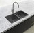 Meir Lavello Gunmetal Black Dish Rack for Kitchen Sinks in Australia - Stainless Steel Drying Basket with Rubber Grips for Space-Saving Organization
