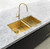 Meir Lavello Brushed Bronze Gold Stainless Steel Dish Rack for Kitchen Sinks, Australia