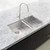 Brushed Nickel Kitchen Dish Rack and Drainer Tray for Modern Home Renovations in Australia