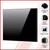 6mm thick black toughened safety glass kitchen splashback for modern home renovations in Australia.