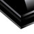 Sleek black toughened glass kitchen splashback, heat-resistant safety glass wall panel for modern Australian renovations.
