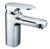 Modern chrome basin mixer tap with a sleek curved spout and single lever handle for a contemporary Australian bathroom renovation.