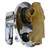 Modern wall-mounted chrome shower mixer with diverter for sleek Australian bathroom renovations.