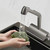 Belle Nova 5.0 (BN5.0) Dual Flow Waterfall & Pull Out Kitchen Mixer Tap - Gun Grey Stainless Steel