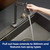 Versa Nova (Waterfall) Dual Flow Deck Waterfall & Pull Out Kitchen Mixer Tap - Matte Black Stainless Steel