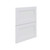 Modern Shaker Style Satin White 2-Drawer Flat Pack Kitchen Cabinet Door Fronts Australia