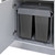 Elite 68 Litre twin slide-out concealed waste bin for kitchen cabinets in Australia