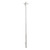 Aguzzo Ezy Fit Chrome Single Square Bar Vertical Heated Towel Rail for Modern Australian Bathrooms