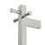 Modern Polished Chrome Single Bar Vertical Heated Towel Rail Aguzzo Designer Bathroom Accessories Australia