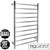 Modern Polished Chrome Round Heated Towel Rail with Dual Wiring for Australian Bathrooms