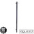 Aguzzo Matte Black Vertical Single Square Bar Heated Towel Rail, Modern Australian Bathroom Accessory