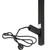 Aguzzo Ezy Fit Matte Black Single Vertical Heated Towel Rail, Square Tube Bathroom Towel Warmer Australia