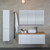 Modern matte black vertical single bar heated towel rail for contemporary Australian bathrooms.
