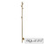 Aguzzo Ezy Fit Brushed Brass Vertical Heated Towel Rail, 1500mm Single Tree Style, Australia.