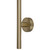 Aguzzo EZY FIT Brushed Brass Tree Style Vertical Heated Towel Rail, 1500mm.