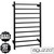 Aguzzo 600mm Round Bar Heated Towel Rail with 10 Layers in Polished Chrome for Australian Bathrooms