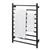 Aguzzo matte black round heated towel rail 10 bars for Australian bathrooms