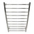 Modern round chrome heated towel rail for bathrooms in Australia.
