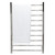 Modern round chrome heated towel rail for bathrooms in Australia.