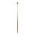 Aguzzo Ezy Fit Brushed Brass Vertical Heated Towel Rail with Square Bar Designer Bathroom Accessory Australia