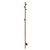 Aguzzo EZY FIT Rose Gold Tree Style Vertical Heated Towel Rail for Modern Australian Bathrooms