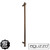 Aguzzo EZY FIT PVD Rose Gold Single Square Vertical Heated Towel Rail for Modern Australian Bathrooms