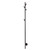 Aguzzo Ezy Fit Gunmetal Single Vertical Tree Style Heated Towel Rail 1500mm for Modern Australian Bathrooms
