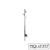 Aguzzo Ezy Fit Polished Chrome Single Vertical Heated Towel Rail, 900mm Tree Style Bathroom Accessory, Australia.