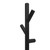 Aguzzo Ezy Fit 900mm Matte Black Tree Style Heated Towel Rail for Modern Australian Bathrooms