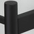 Aguzzo EZY FIT Round Matte Black Heated Towel Rail in Modern Australian Bathroom Interior